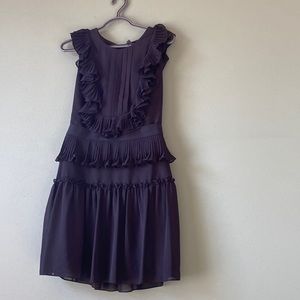 BCBG black ruffle dress